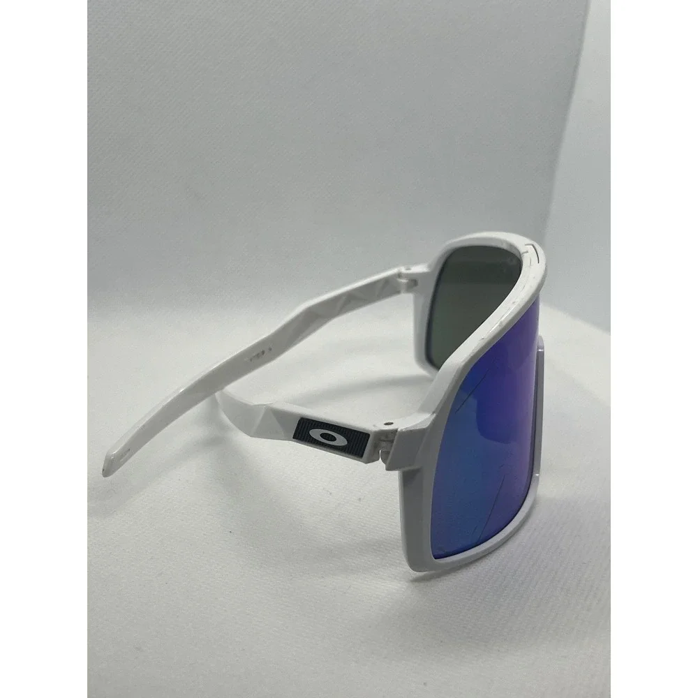 Oakley Sutro S White Iridescent Lens Sunglasses Sport Cycling Kids Custom